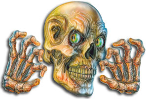 Halloween Fledermaus Kürbis Geisterschloss