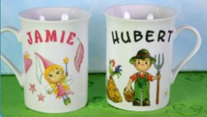 Porzellansticker für Tassen und Gläser