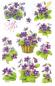 Preview: Blumen Papier Sticker Veilchen