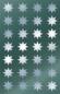 Mobile Preview: Glanzfolie Sticker 56 Sterne silber geprägt