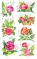 Preview: Blumen Papier Sticker Rosen