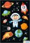 Preview: Der kleine Astronaut Papier Sticker 33 Aufkleber
