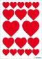 Preview: Herzen Papier Sticker zum Verschönern