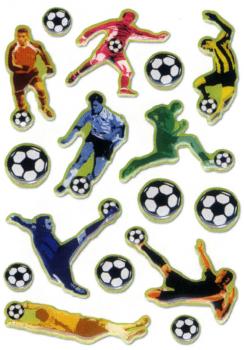 Crystal Sticker Fußballspieler