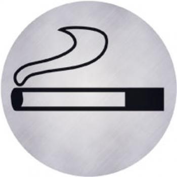 Hinweisschild Raucher silber