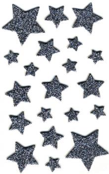 Edel Sticker Sterne silber