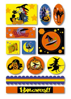 Halloween Katzen Schaumstoff Sticker