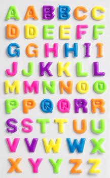 Creative-Sticker Buchstaben bunt