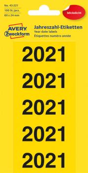 Jahreszahlen 2021 gelb