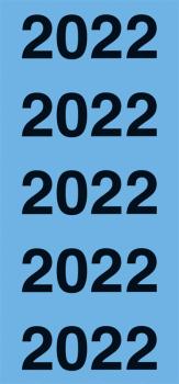 Jahreszahlen 2022 blau