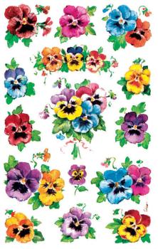 Blumen Sticker Stiefmütterchen