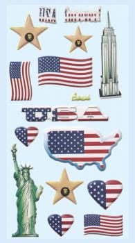 Schaum-Sticker Land USA