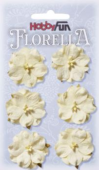 FLORELLA Blüten creme - 3,5 cm