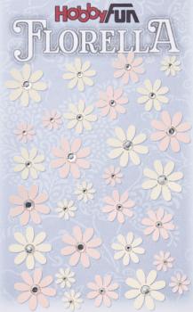 FLORELLA- Papier Blüten rose - Design I