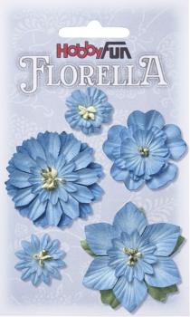 FLORELLA-Blüten blau -  2,5 / 5,5 cm