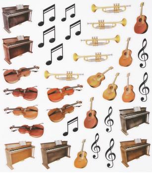 Design Sticker Musik-Instrument