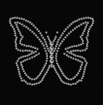 Party Line Crystal Sticker Schmetterling