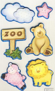 Collage Sticker Zoo II
