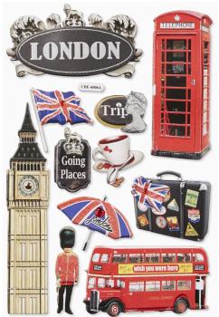 3D Sticker England London