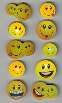 Metallic Sticker Collagen Smiley