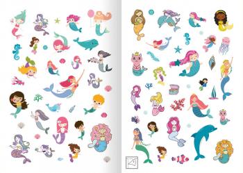 Glitzerspaß – Meerjungfrauen-Sticker