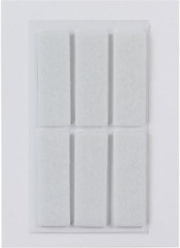 Filzgleiter weiß, 15 x 45 mm Nadelfilz