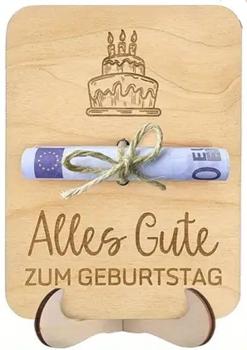 Preview: Holzgeldgeschenkverpackung mit Torte Preview: Holzgeldgeschenkverpackung mit Torte