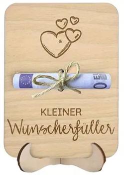 Preview: Holzgeldgeschenkverpackung mit Herz Preview: Holzgeldgeschenkverpackung mit Herz