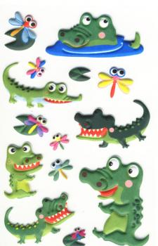 Schaumstoff Sticker Krokodile