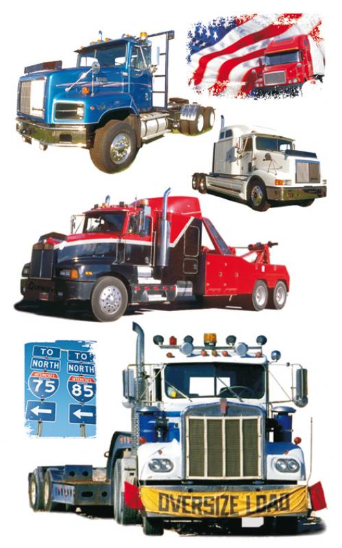 America Truck Sticker