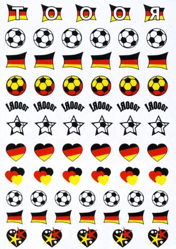 Nagel Tattoo Deutschland Herz WM