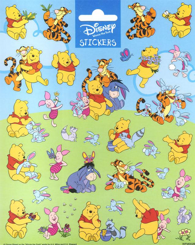 Winnie Pooh Sticker blau + Stickeralbum A6