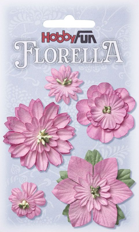 FLORELLA Blüten rose -  2,5 / 5,5 cm