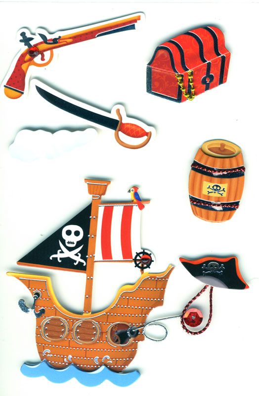 Handmade Sticker Pirat I