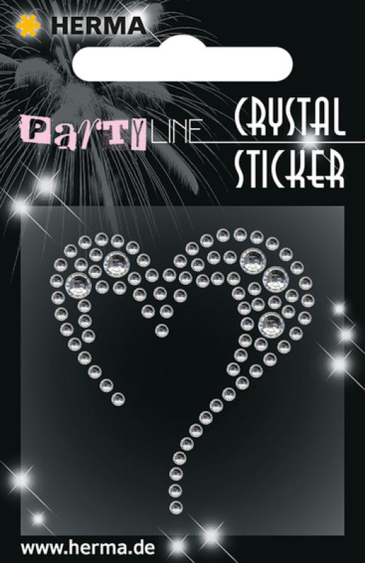 Party Line Crystal Sticker Herz