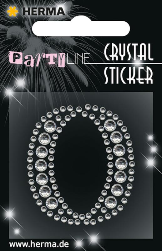 Party Line Crystal Sticker Buchstabe O