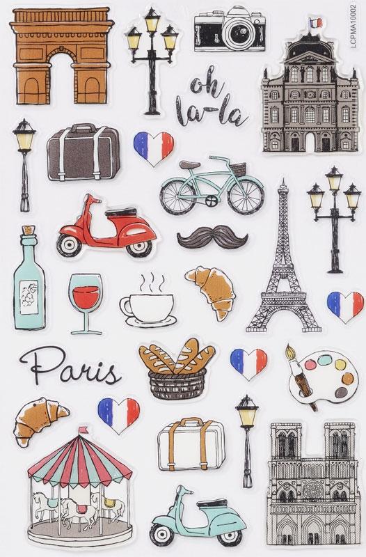 Glossy-Sticker Frankreich Urlaub