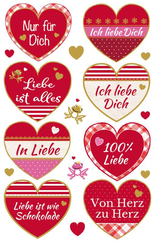 Deko Sticker Liebe 17 Aufkleber