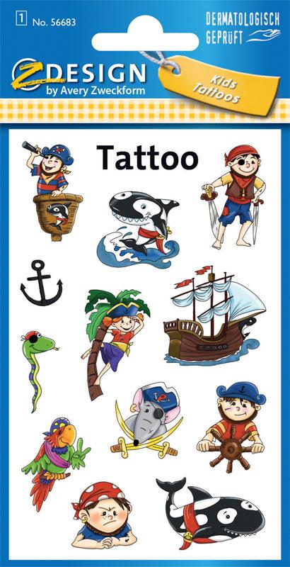 wasserfeste Tattoos Piraten