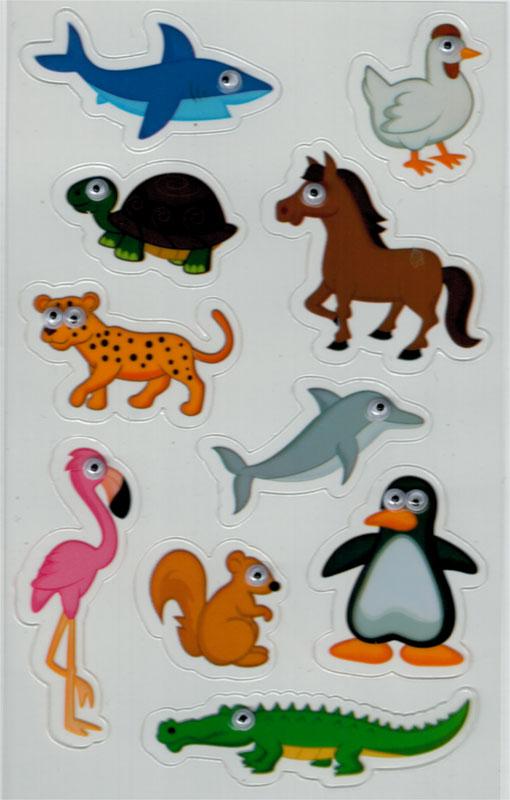 Wackelaugen Sticker Tiere