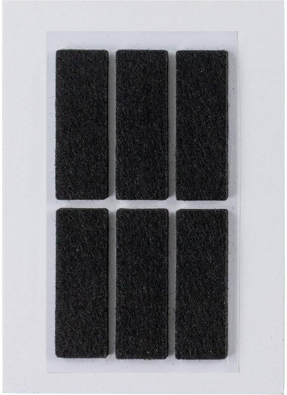 Filzgleiter schwarz, 15 x 45 mm Nadelfilz