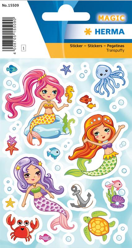 Sticker Little Mermaid Transpuffy