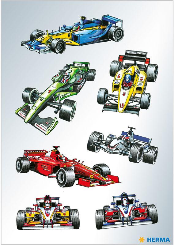Formel 1 Rennwagen Sticker