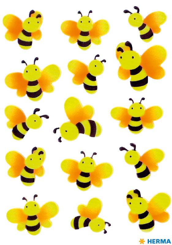 Sticker Bienen Neon