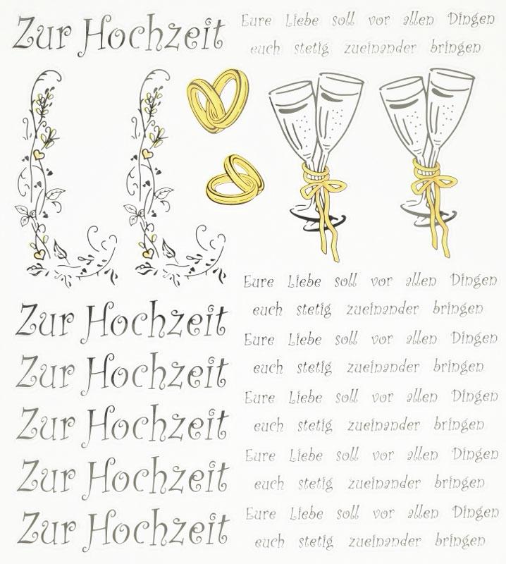 Design Sticker Zur Hochzeit