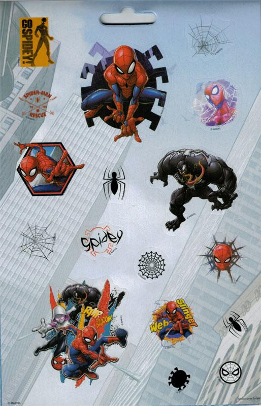 Stickerblock mit Metallic Stickern 8 Blatt Spider-Man