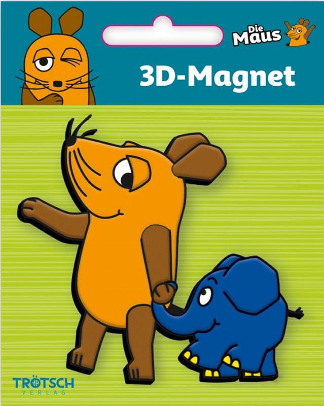 3D Magnet Maus und Elefant