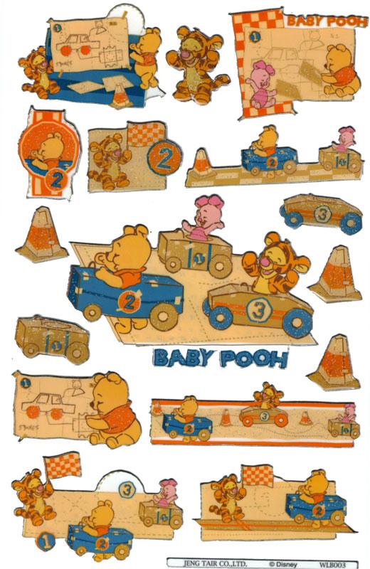 Glossy-Sticker Baby Pooh II