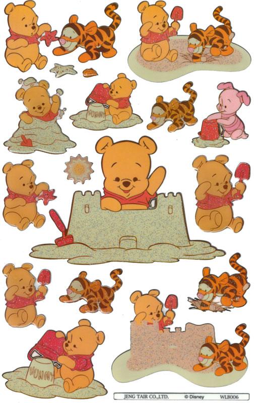 Glossy-Sticker Baby Pooh IV