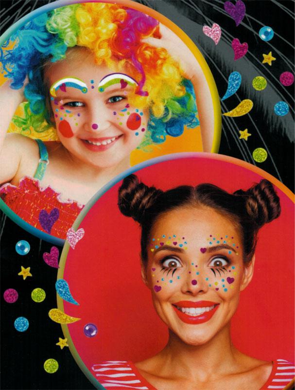 Gesichts Sticker Clown Annie